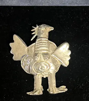 Corneille - L'oiseau habite les songes zilveren hanger broche, handgesigneerd, 1991 kopen? Bied vanaf 800!