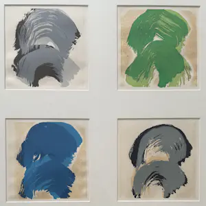 Jac Gijzen - handgesigneerde zeefdruk | 'Negenluik abstract' | 1997 kopen? Bied vanaf 10!