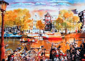Elena Polyakova - Amsterdanse gracht verkocht voor € 125!