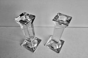 Villeroy en Boch - Set van 2 design Kandelaars - loodkristal - Gratis Verzending binnen Nederland kopen? Bied vanaf 50!