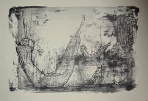 Dirkje Kuik - litho, De rede van Gibraltar kopen? Bied vanaf 45!
