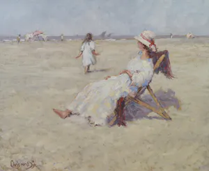 Chris van Dijk - A wonderful summerday on the beach kopen? Bied vanaf 480!