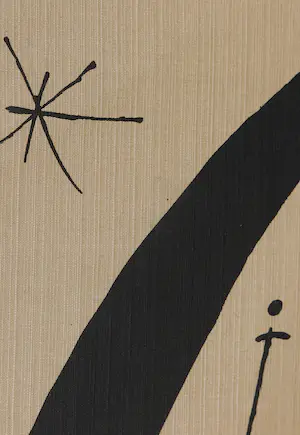 Joan Miro - Litho op synthetisch canvas, Ma de proverbis - Ingelijst kopen? Bied vanaf 350!