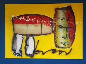 Herman Brood - Dog ( origineel schilderij) kopen? Bied vanaf 3950!