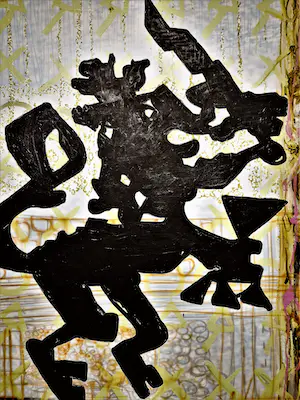 Peter Keizer - Mega groot (140x190cm!) olieverf op doek "de Nederlandse leeuw" kopen? Bied vanaf 1!
