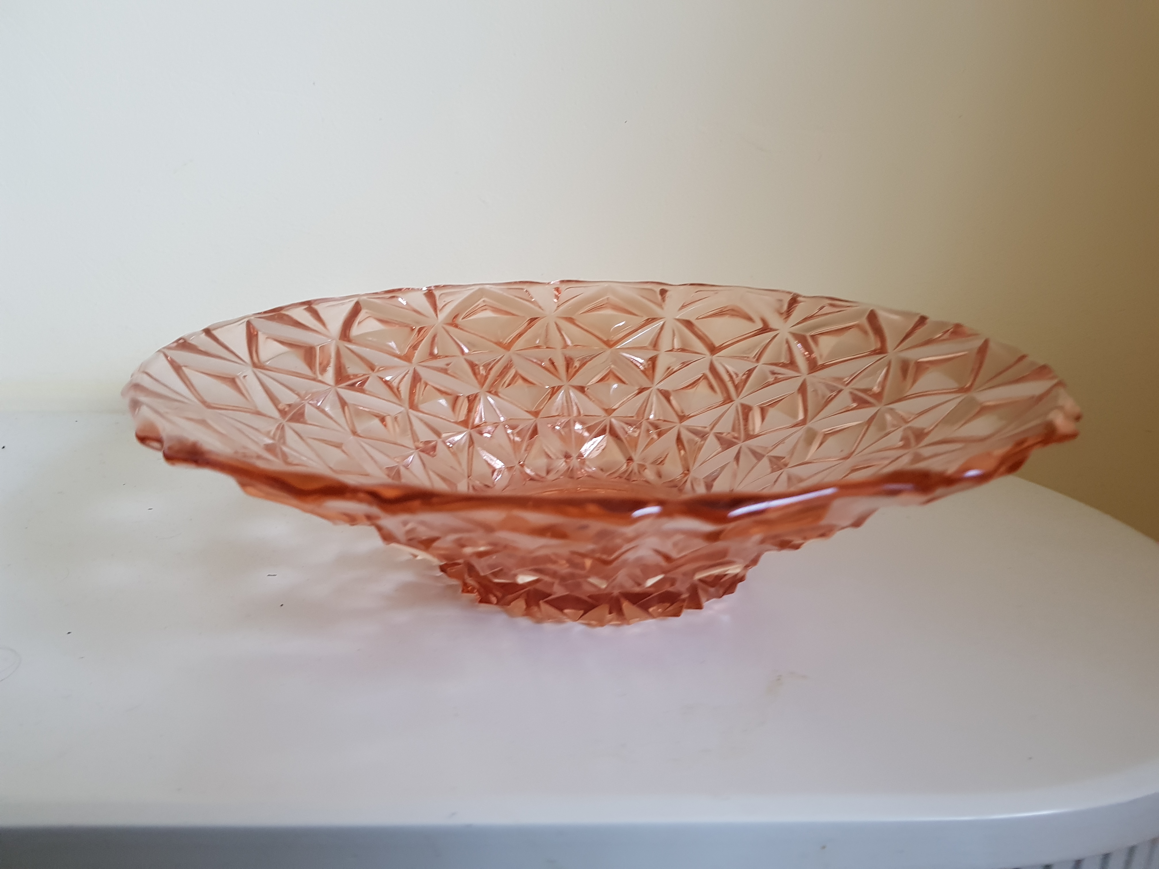 Walther glas - Rose persglazen schaal kopen? Bied vanaf 20!