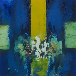 Hans Vanhorck - Acryl op papier, Abstract image - Ingelijst kopen? Bied vanaf 100!