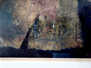 Annabel König - abstracte compositie kopen? Bied vanaf 40!