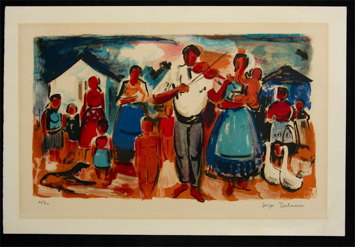 Serge Delaveau - Dans la village verkocht voor € 35!