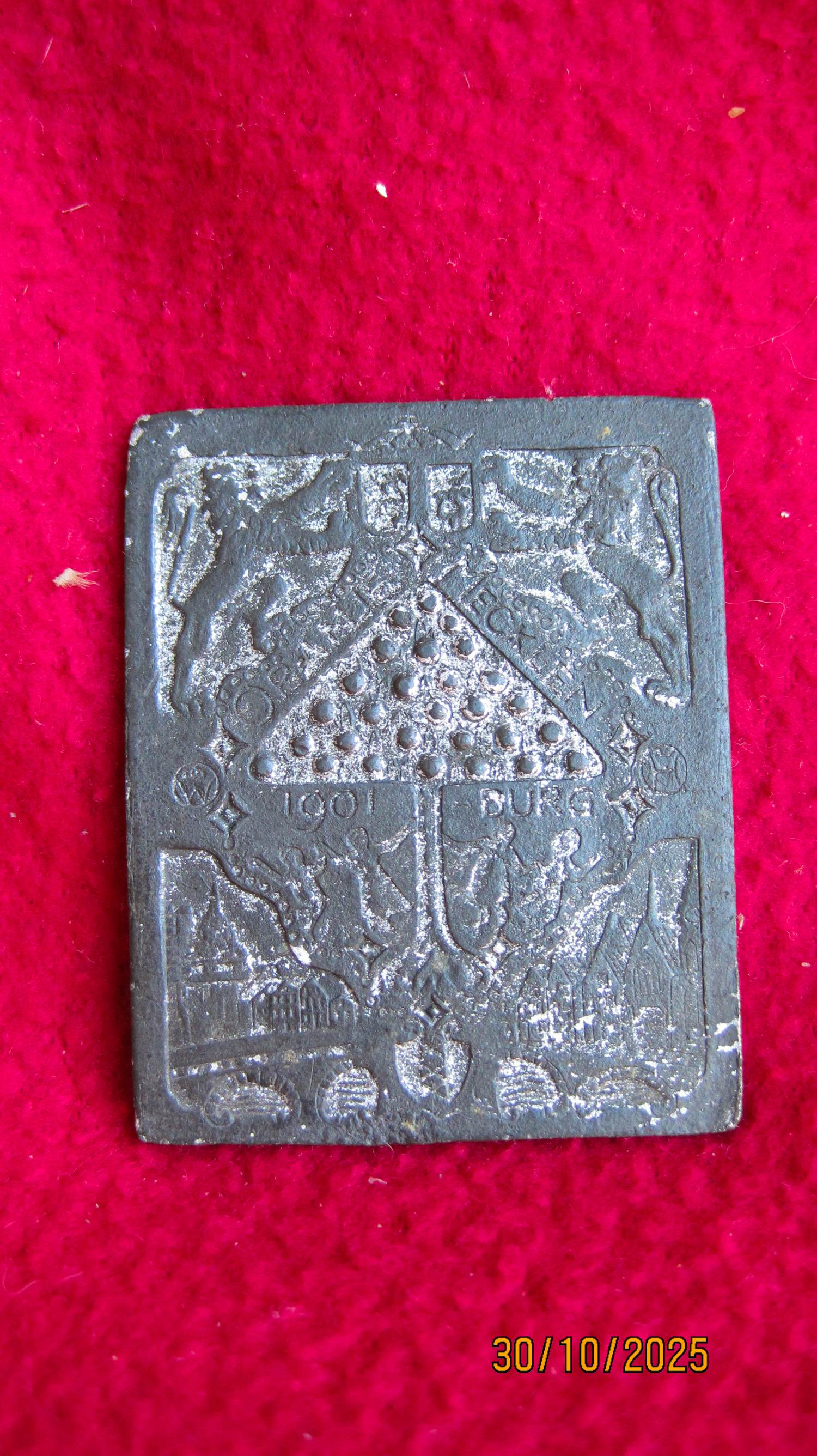 Carel Lion Cachet - Tinnen legpenning Wilhelmina-Hendrik. kopen? Bied vanaf 40!