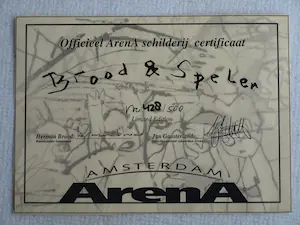 Herman Brood - Ingelijste zeefdruk , ArenA Amsterdam , Ajax – met certificaat – 71 x 91 cm kopen? Bied vanaf 250!