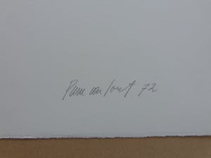 Pierre van Soest - FIGURATIE / KLEURLITHO / 66x50cm / SIG / 1972 kopen? Bied vanaf 21!