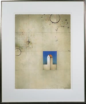 Jurjen Ravenhorst - Lithografie, Zomernacht, Ingelijst kopen? Bied vanaf 40!