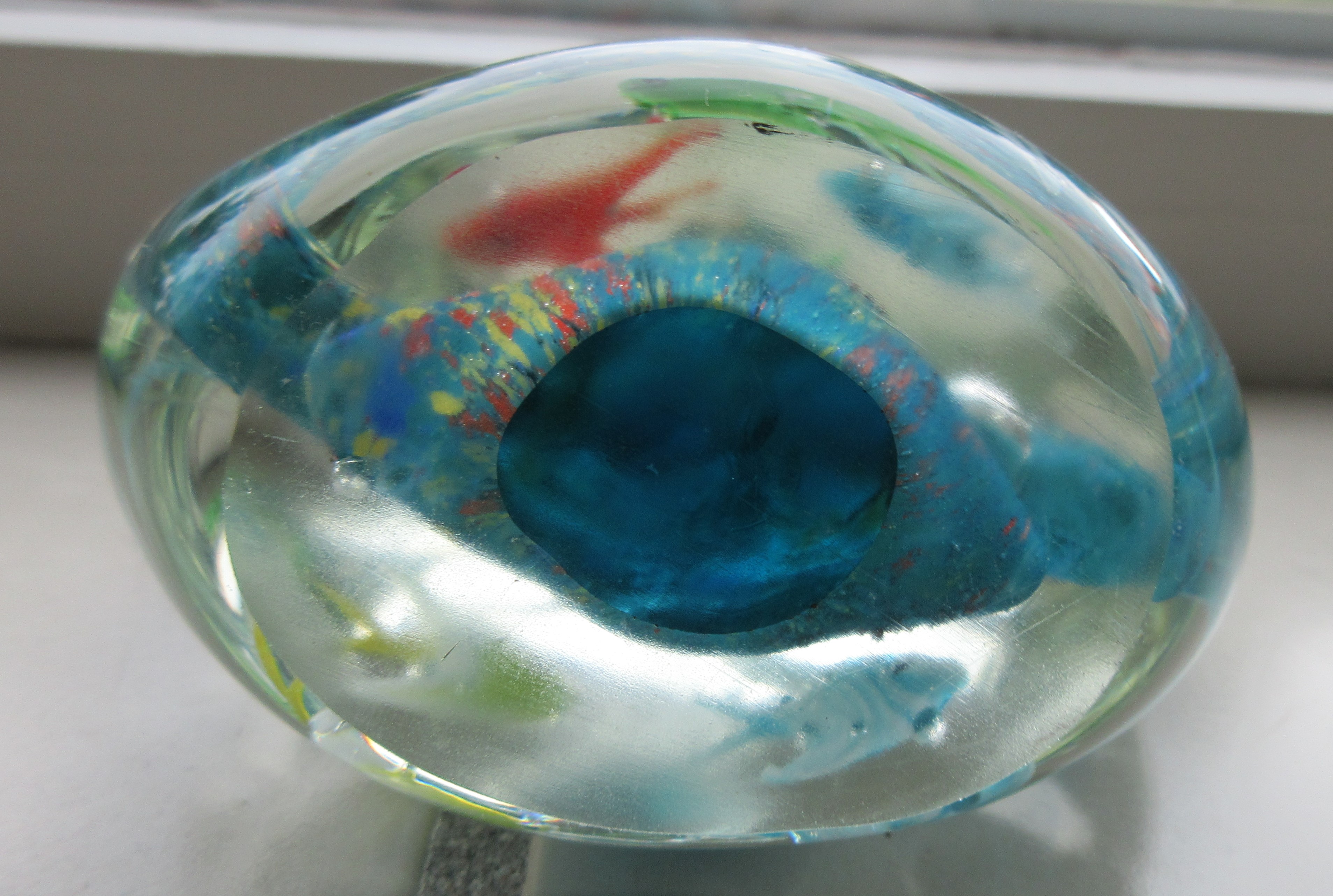 Niet of onleesbaar gesigneerd - Murano glazen presse papier Aquarium kopen? Bied vanaf 1!