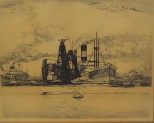 Antoon Derkzen van Angeren - Overslag in de haven. kopen? Bied vanaf 47!