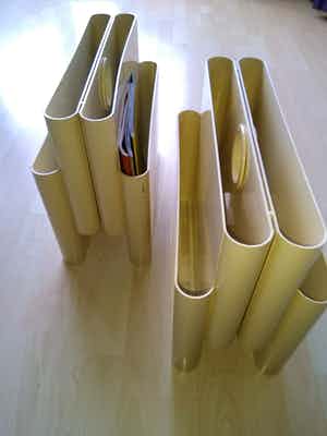 Giotto Stoppino - 2 Lectuurbakken jaren 70, Kartell verkocht voor € 100!