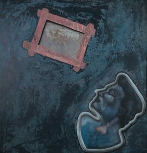 Jan Bollaert - Gemengde techniek op board, Window Woman (Zeer Groot) kopen? Bied vanaf 1!