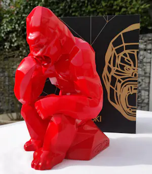 Richard Orlinski - THINKING KONG / KONG PENSEUR – Skulptur kopen? Bied vanaf 320!