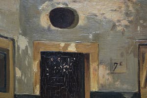 Bertha Muller - Olieverf op doek - Haarlemsch Hofje - 1949 kopen? Bied vanaf 10!