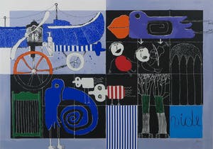 Christian Silvain - Zeefdruk, The Blind Bird - Ingelijst (Groot) kopen? Bied vanaf 100!