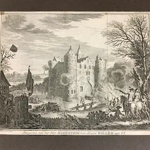 Simon Fokke - Graaf Floris de IV - Belegering Slot Hagestein kopen? Bied vanaf 10!