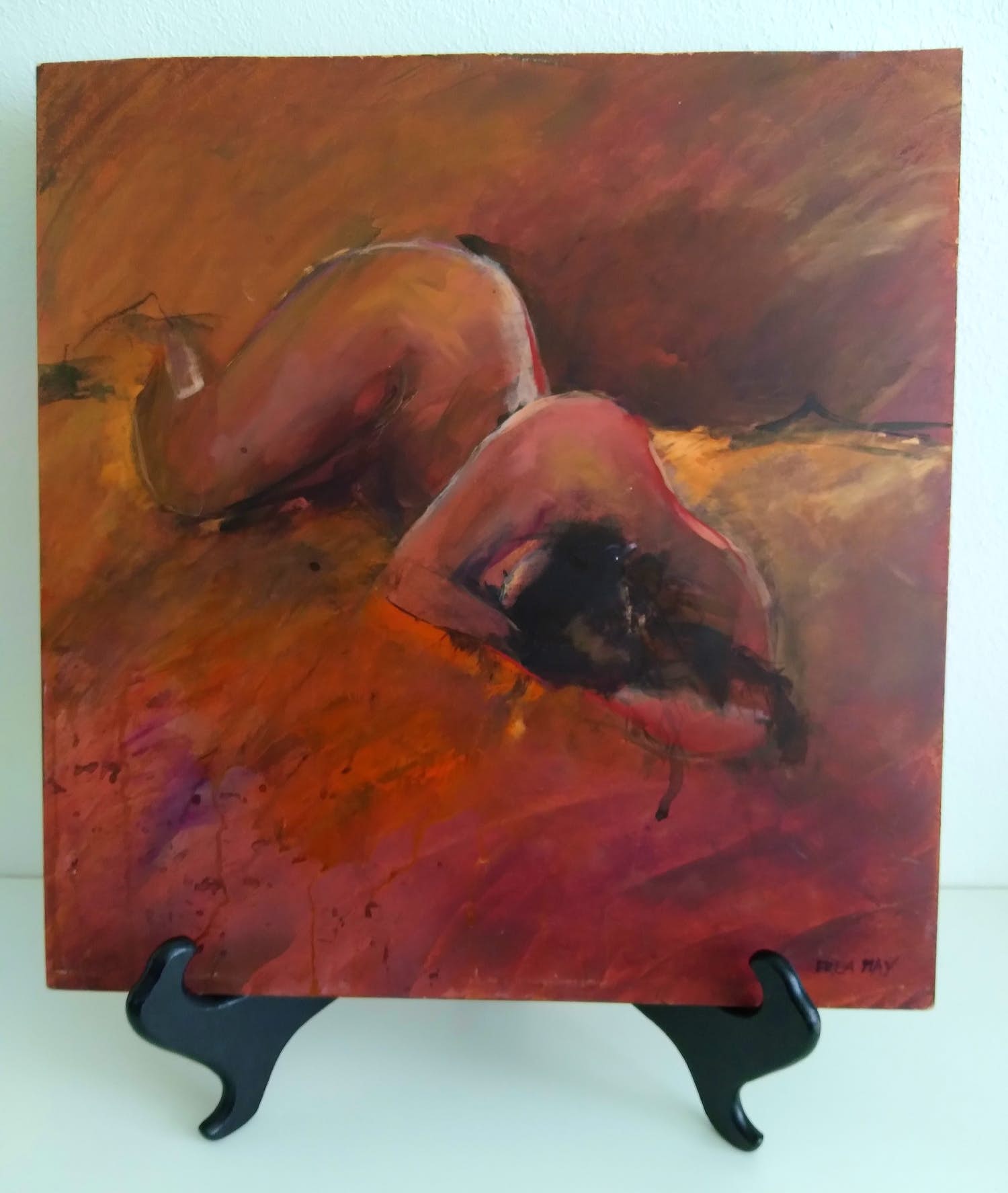 Frea May - blote dame, gepassioneerde kleuren in olieverf kopen? Bied vanaf 1!