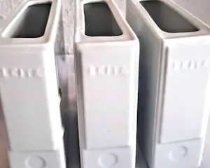 Rosenthal - Rarität 3 Porzellan Vasen LEITZ-ORDNER Exklusiv für die Firma LEITZ 1996 kaufen? Bieten Sie von 120!