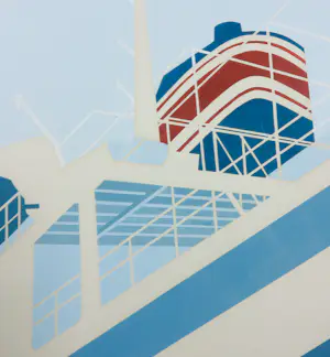 Anton Slothouwer - Gouache op papier, Zonder titel - Ingelijst kopen? Bied vanaf 40!