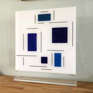 Genevieve Claisse - Mixed media op perspex - Gesigneerd - Oplage EA verkocht voor € 245!