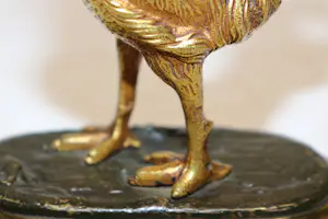 Niet of onleesbaar gesigneerd - fosfor brons haan kopen? Bied vanaf 1!