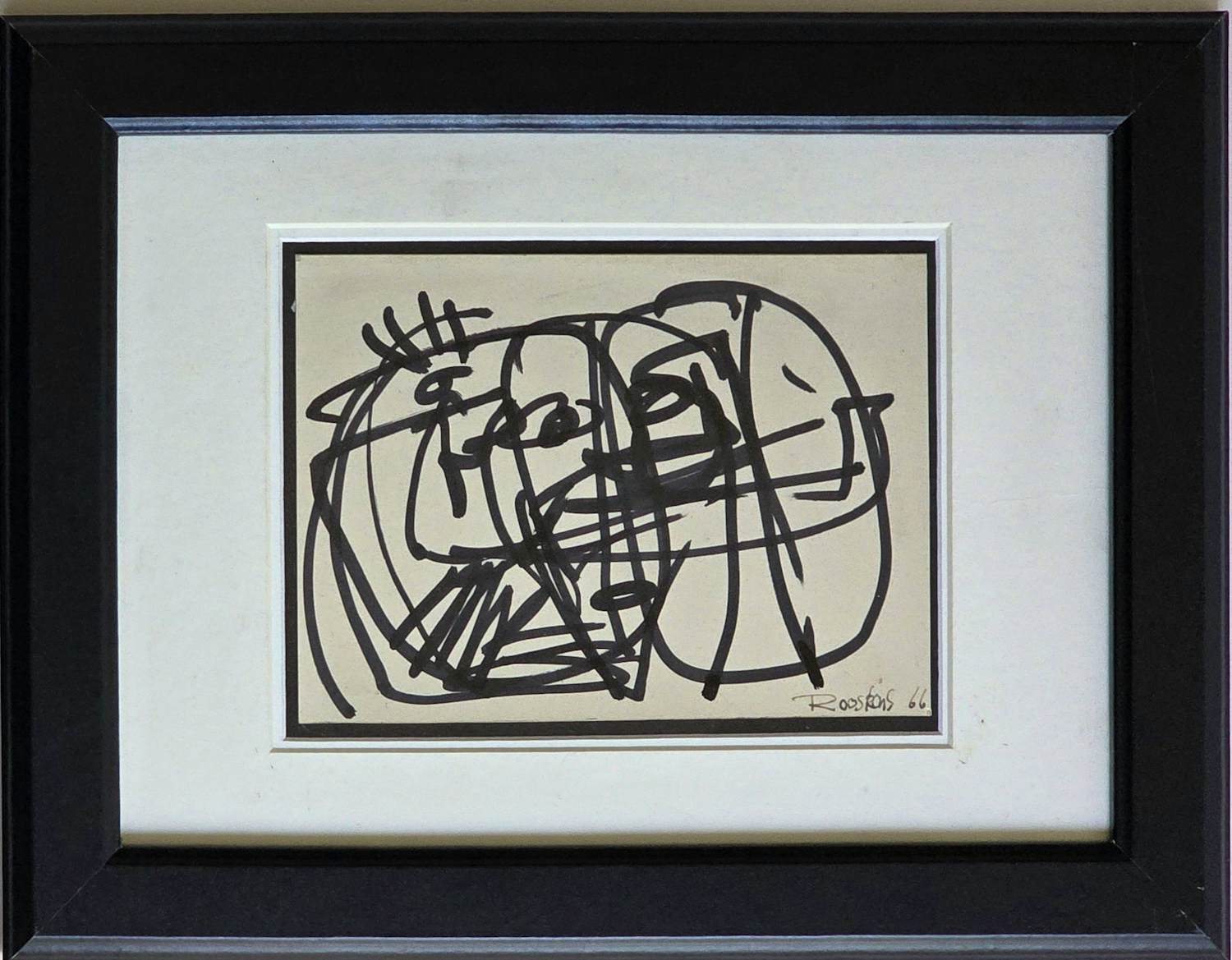 Anton Rooskens - Abstracte compositie kopen? Bied vanaf 850!