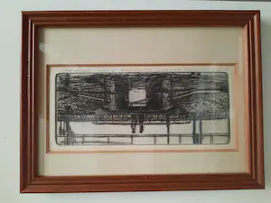 Frans Room - Gesprek - drogenaald ets + etsplaat uit 1976 kopen? Bied vanaf 45!