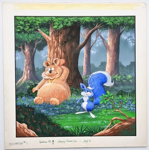 Michael Jupp - 21 Original Gouache animal cartoon illustrations kopen? Bied vanaf 1000!