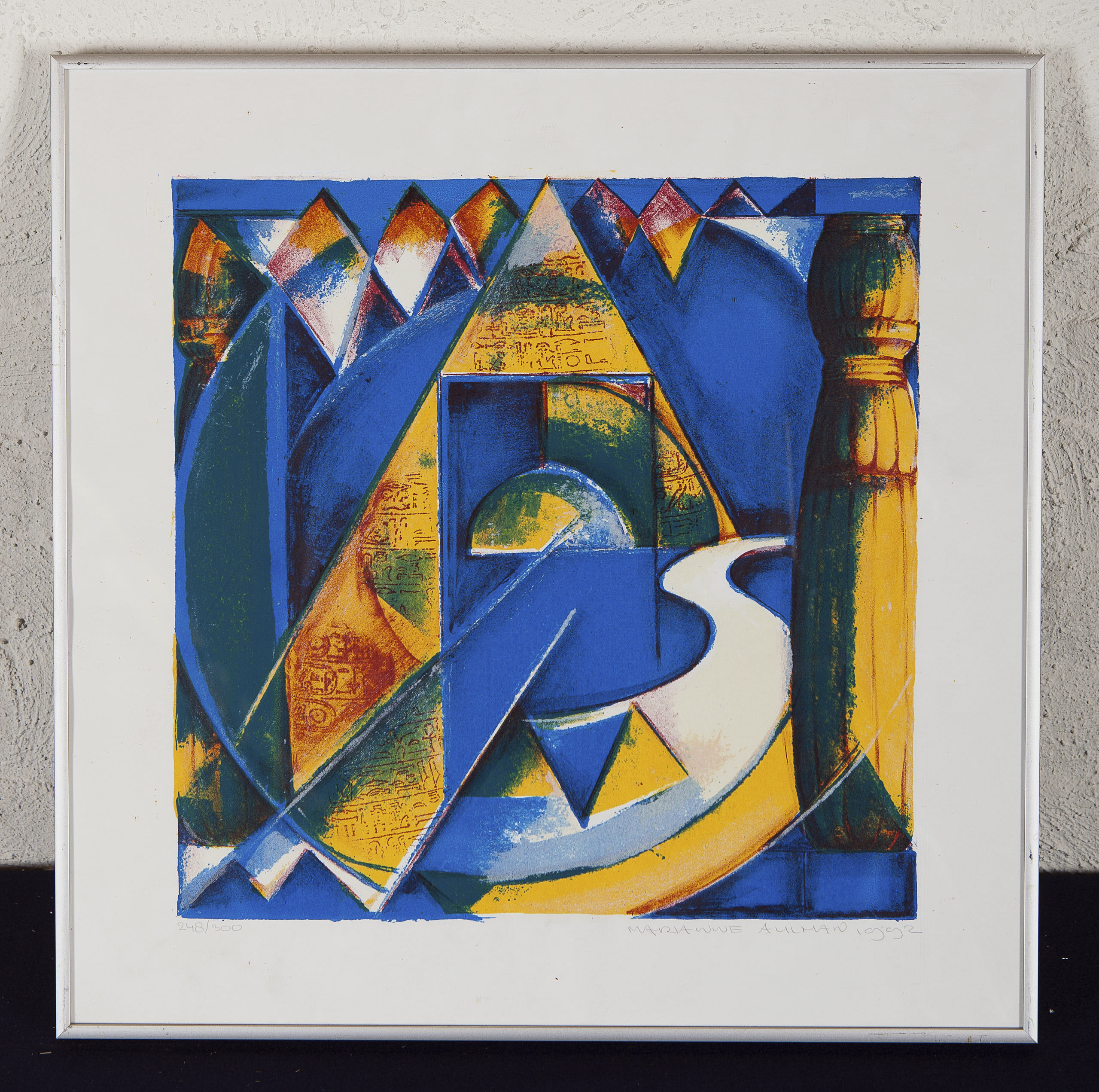 Marianne Aulman - Nijlreis - Zeefdruk / litho op papier - gesigneerd r.o. 1992 kopen? Bied vanaf 10!