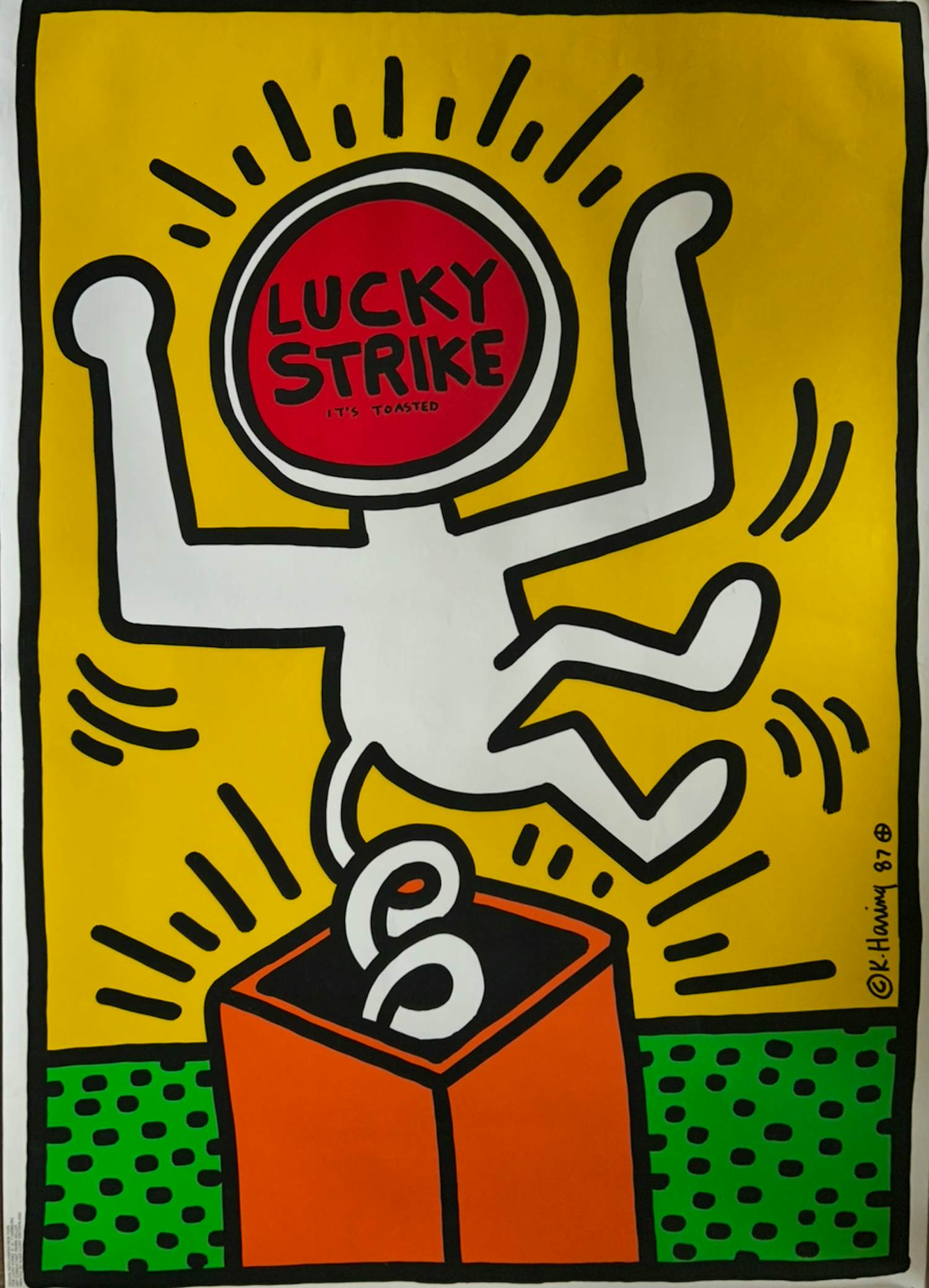 Keith Haring - Lucky Strike 2 verkocht voor € 25!