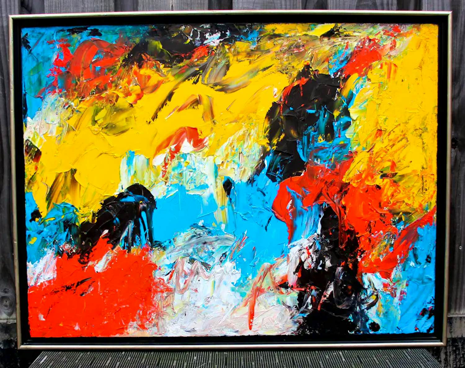 Buy Jan van Ginneke - olieverf op board: compositie? Bid from 775!