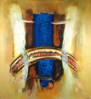 Hans Vanhorck - Olieverf op doek, Abstract with arch (Zeer groot) kopen? Bied vanaf 650!
