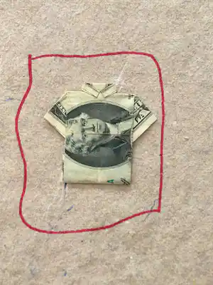 Jan Henderikse - gevouwen Dollar biljet - 1996 verkauft für € 150!