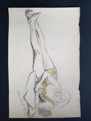 Dirk Smorenberg - Houtskool en pastel op papier kopen? Bied vanaf 15!
