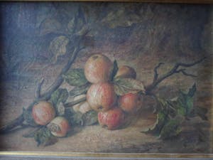 Niet of onleesbaar gesigneerd - Tak met appels kopen? Bied vanaf 1!