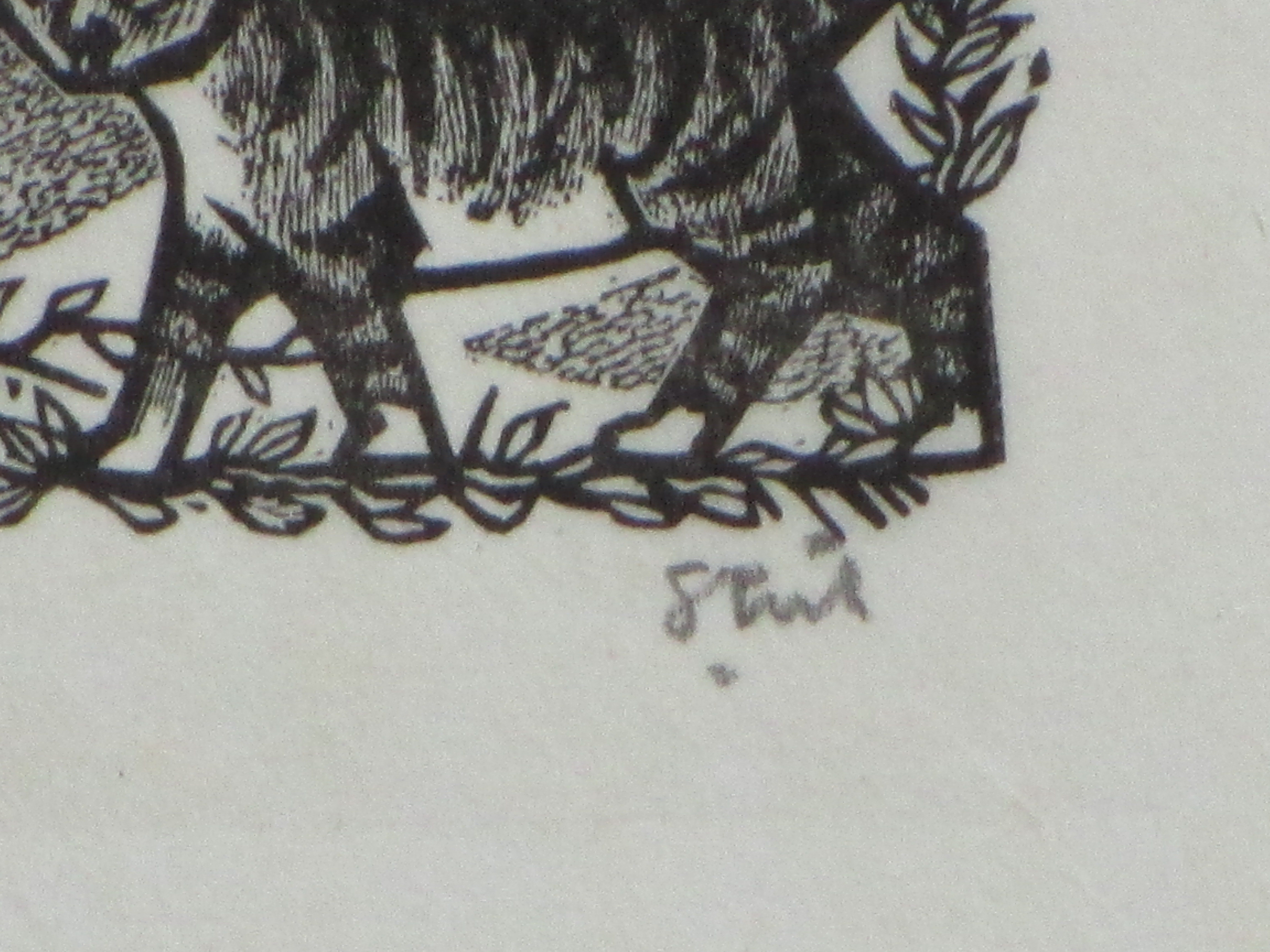 Lou Strik - Beestenboel - Houtsnede kopen? Bied vanaf 1!