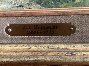 Jan Heppener - Zomerlandschap langs de Vliet bij Leidschendam kopen? Bied vanaf 2000!