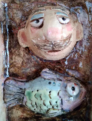 Niet of onleesbaar gesigneerd - Keramische sculptuur, vrolijk, gesigneerd kopen? Bied vanaf 1!