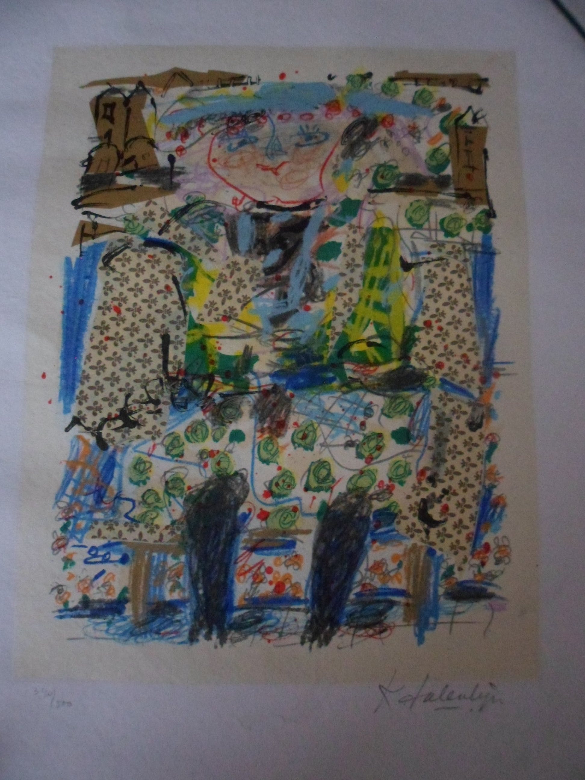 Kees Salentijn - Zeefdruk. "Antonia". verkocht voor € 40!