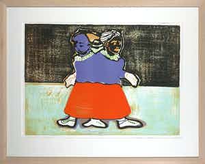 Rinke Nijburg - Litho, Soulmates - Ingelijst verkocht voor € 35!