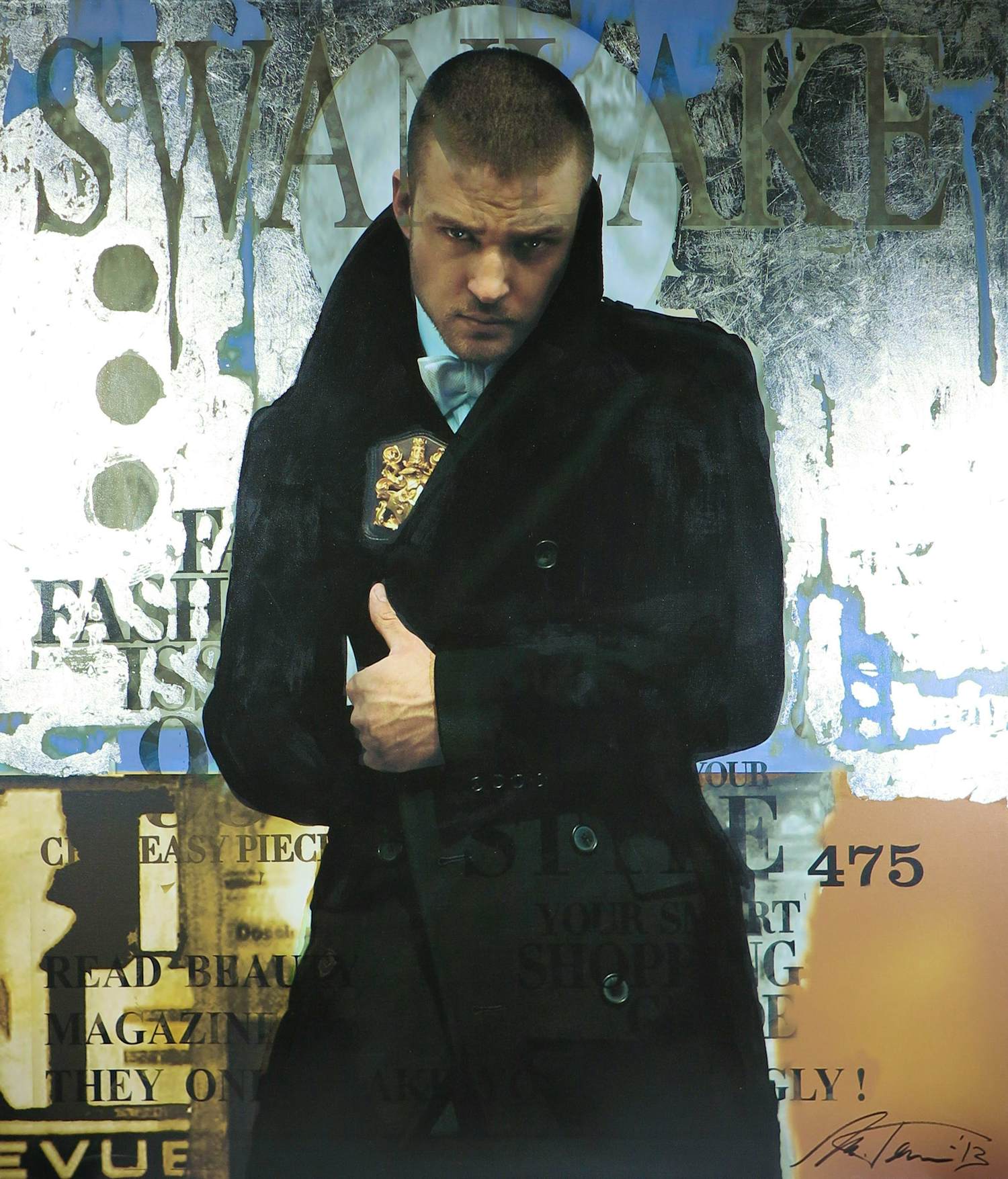 Marcel Terrani - Acryl op doek, J.T. (Zeer groot) kopen? Bied vanaf 200!