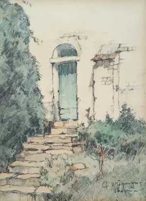 Gerard Wiegman - 1875-1964 AQUAREL TEKENING THORN LIMBURG INGELIJST GESIGNEERD 1900s kopen? Bied vanaf 65!