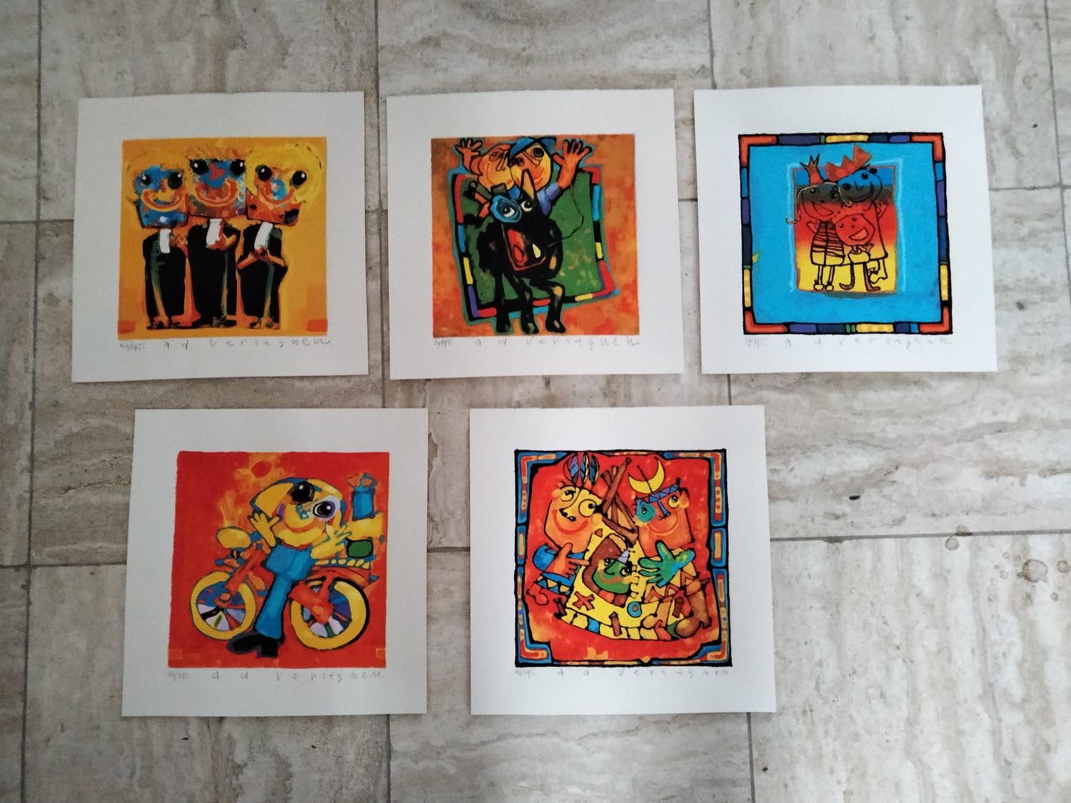 Ad Verstijnen - 5 zeefdrukken verkocht voor € 99!