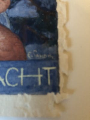 Emmerich Sandig - Maria mit Jesuskind Frohe Weihnacht wohl Weihnachtskartenvorlage kopen? Bied vanaf 220!