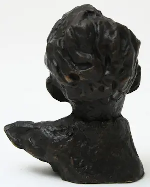 Bernadette Leijdekkers - Bronzen sculptuur: 'Simon Carmiggelt' - 1999 kopen? Bied vanaf 175!